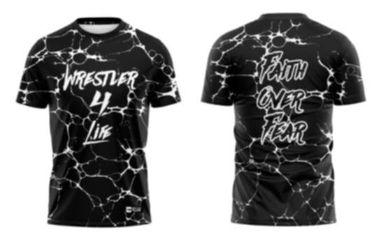 Wrestler4life Faith Over Fear dryfit tshirt
